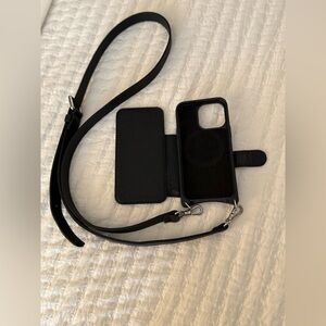 Bandolier iPhone 13 Pro HAILEY FOLIO Black/Silver